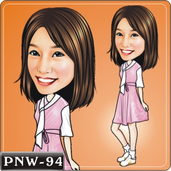 女生人像Q版漫畫PNW-94